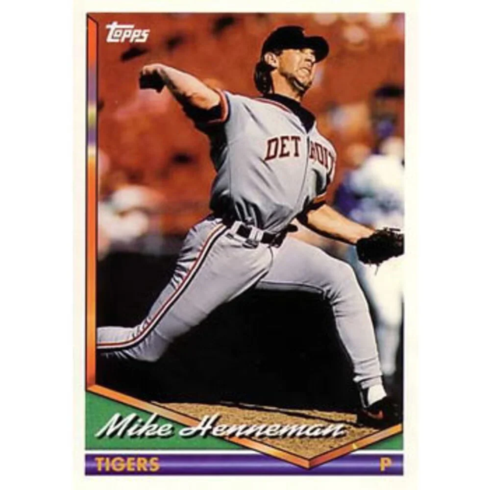 1994 Topps Mike Henneman # 438 Detroit Tigers